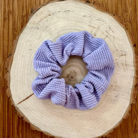 Lilac textured swim scrunchie