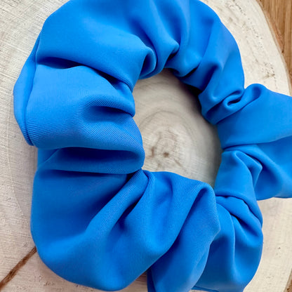 Pool blue swim scrunchie