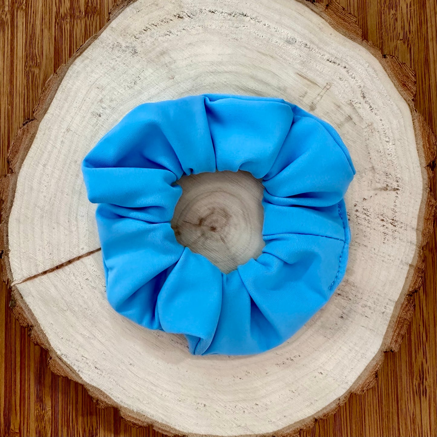 Sky blue swim scrunchie