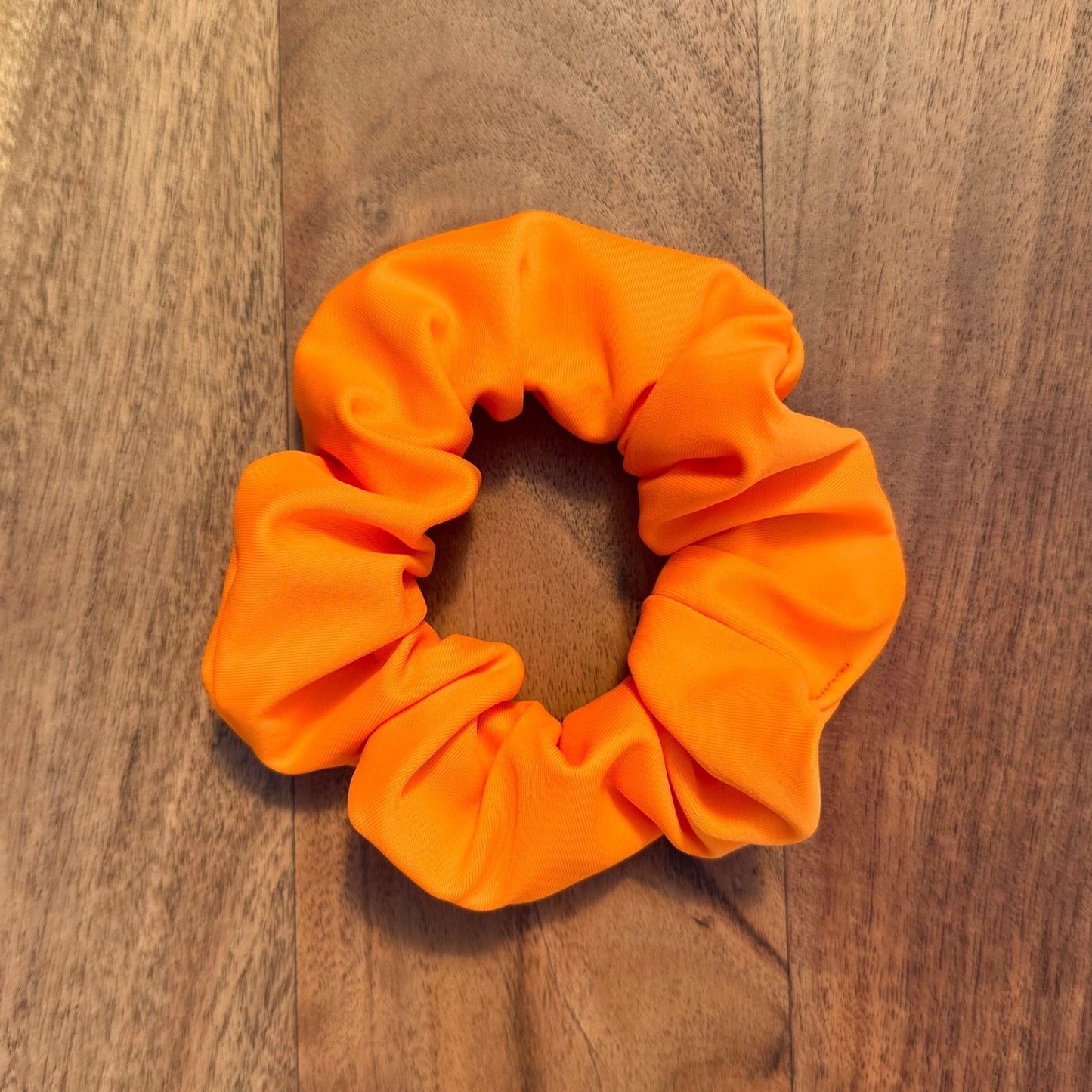 Orange swim scrunchie