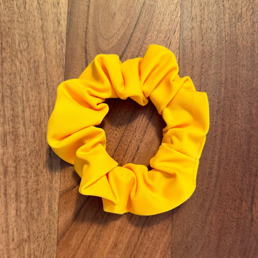 Yellow swim scrunchie