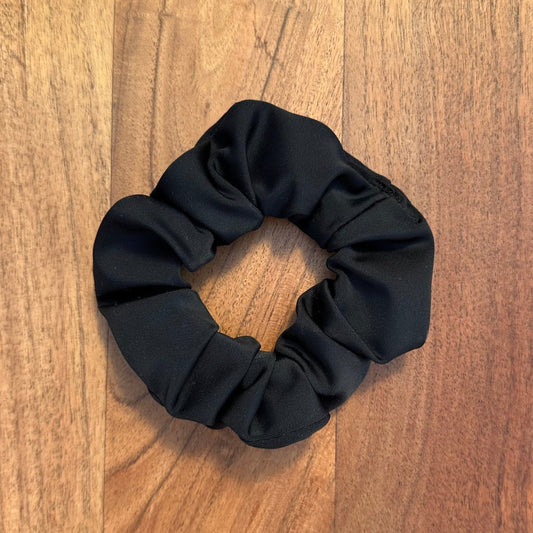 Black swim scrunchie