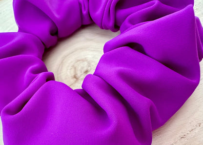 Purple swim scrunchie