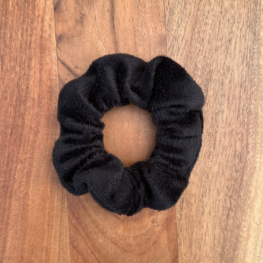 Black velvet scrunchie