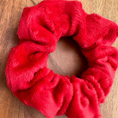 Soft red scrunchie 