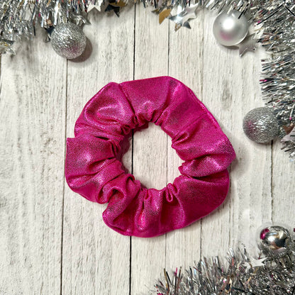 Sparkly pink scrunchie