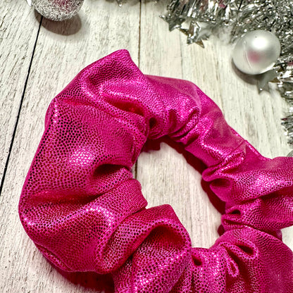 Sparkly pink scrunchie