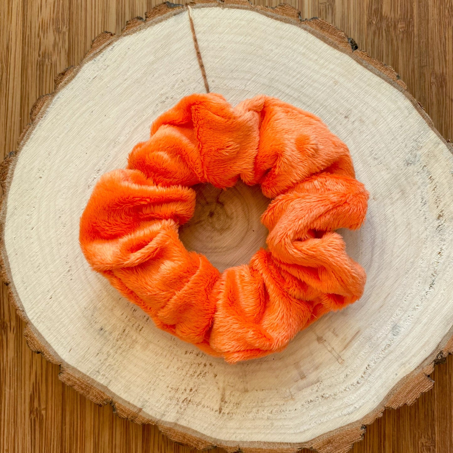 Soft orange scrunchie