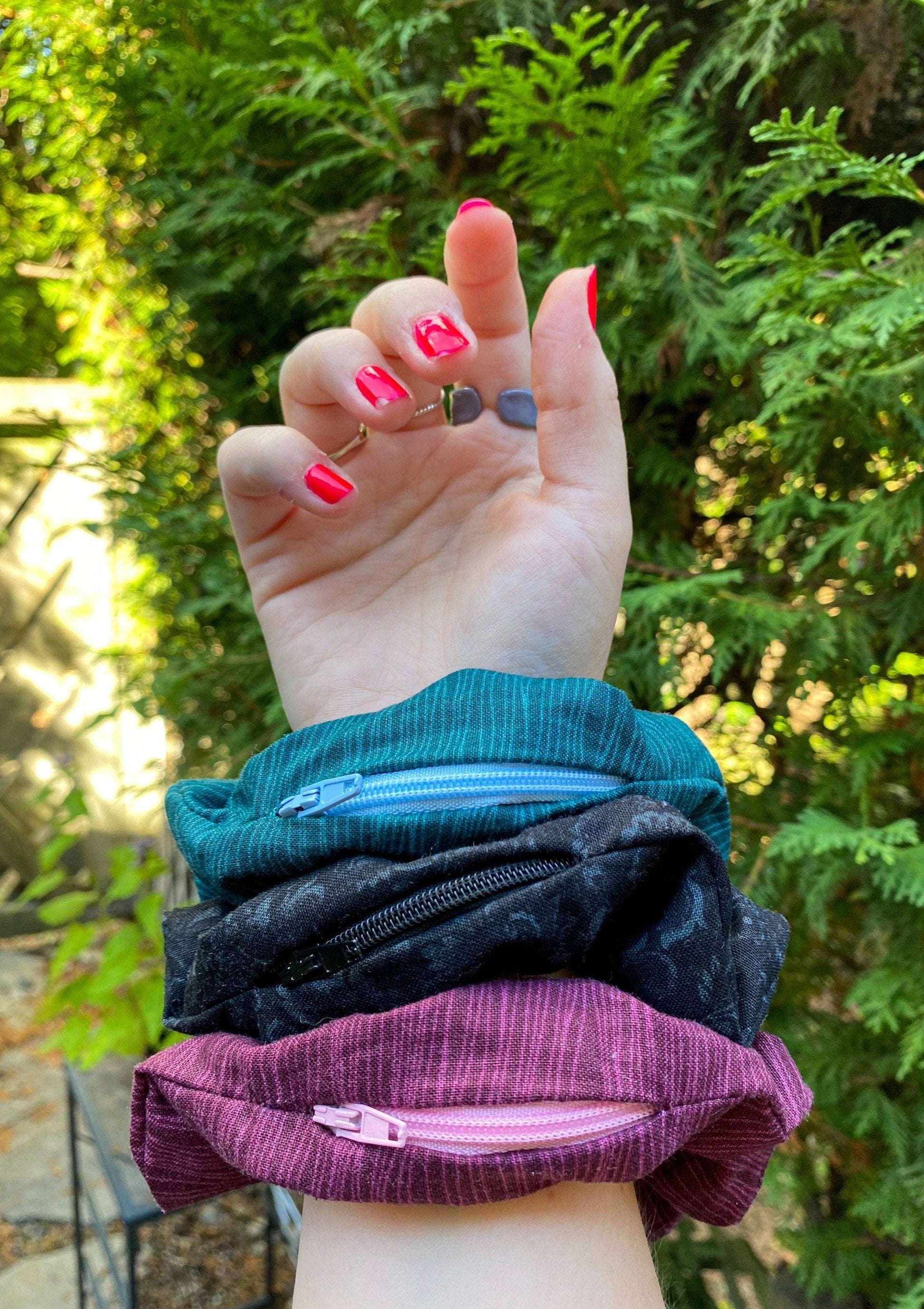 Chouchous cheveux à zipper pochettes